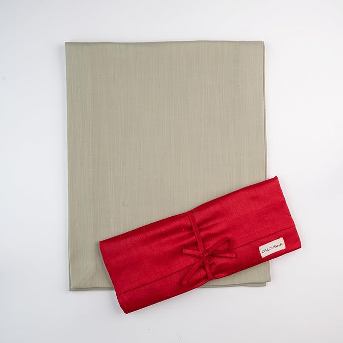 D'Moksha Homes Sage Green Table Runner 14 x 108 Inch - Faux Linen Table Runner 108 Inches Long - Wrinkle Resistant, Machine Washable for Fall, Thanksgiving, Christmas, Holiday - 100% Recycled Fabric