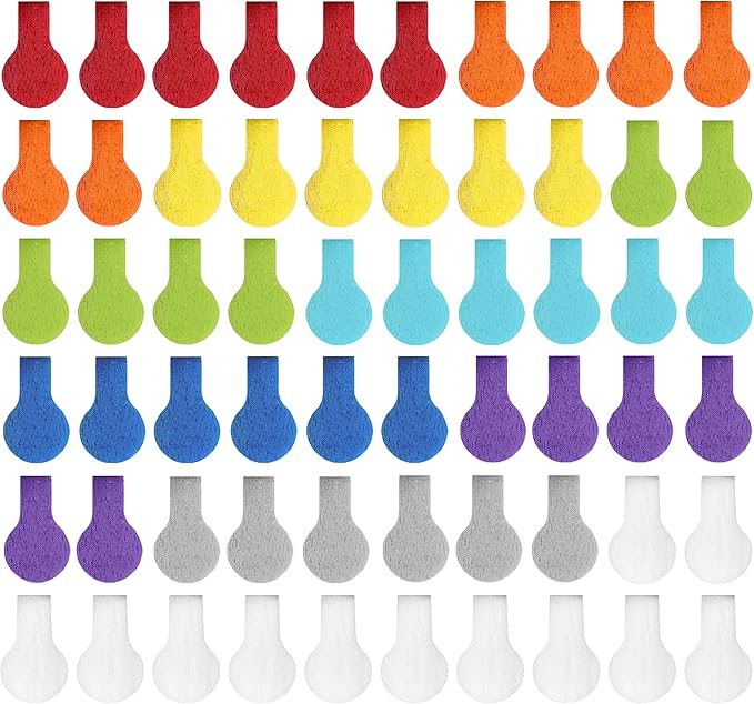Wrap-It Storage - Mini Multi-Color Cable Labels (60 Pack) - Colorful Charger & Wire Labeler