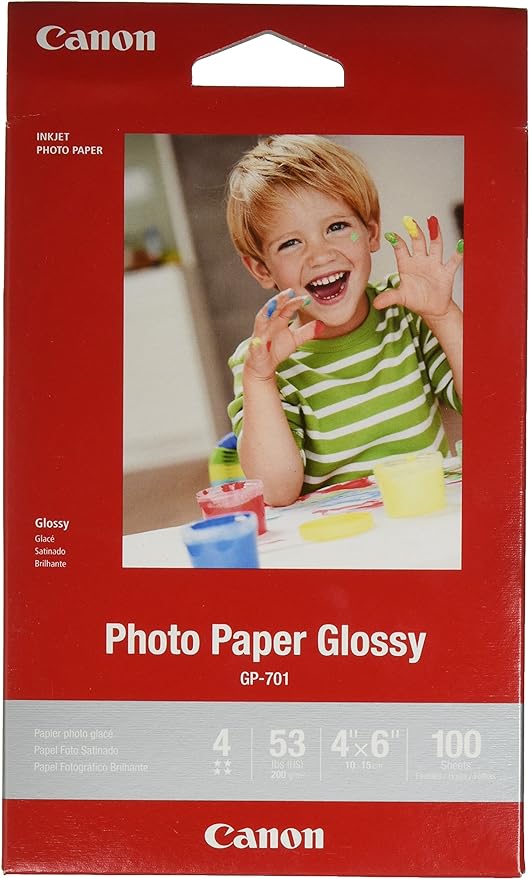 Canon PGI-280XL/CLI-281 5 Color Pack Compatible to TR8520, TR7520, TS9120 Series,TS8120 Series, TS6120 Series and CanonInk Glossy Photo Paper 4"x 6" 100 Sheets (1433C001)