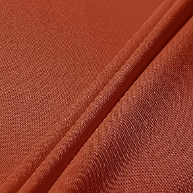 sancua Fall Round Tablecloth - 60 Inch Burnt Orange - Water Resistant Spill Proof Washable Polyester Thanksgiving Table Cloth Decorative Fabric Table Cover for Dining Buffet Parties and Camping, Rust