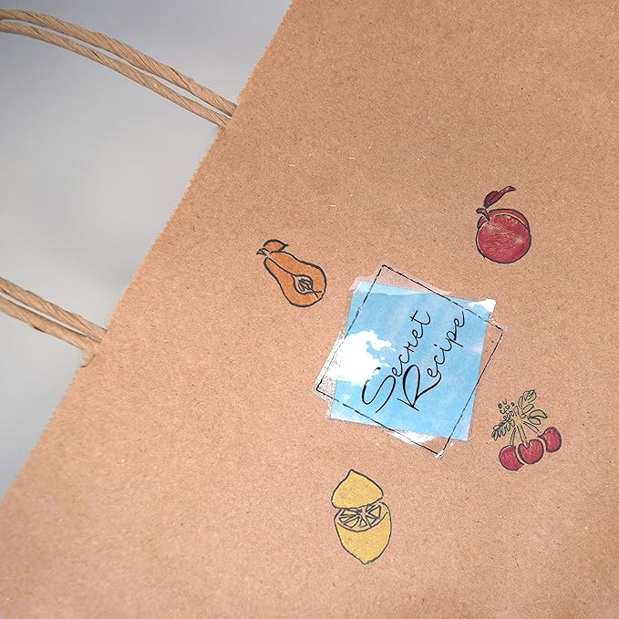 Prime Line Packaging Brown Paper Bags with Handles, Medium Kraft Gift Bags for Small Business, Shopping, Boutiques, Retail Store, Bulk, 10x5x13, 100 Pack
