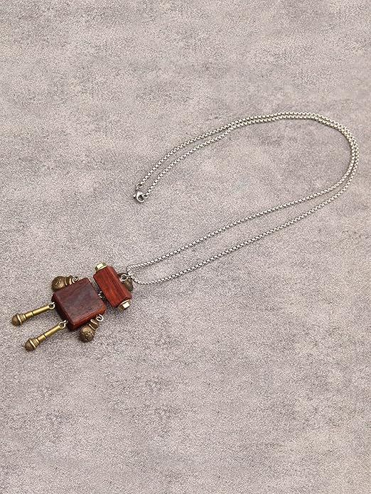 GelConnie Boho Necklaces for Women Vintage Silver Circles Long Pendant Necklace Cowgirl Sweater Necklace Adjustable Leather Choker Necklace for Women