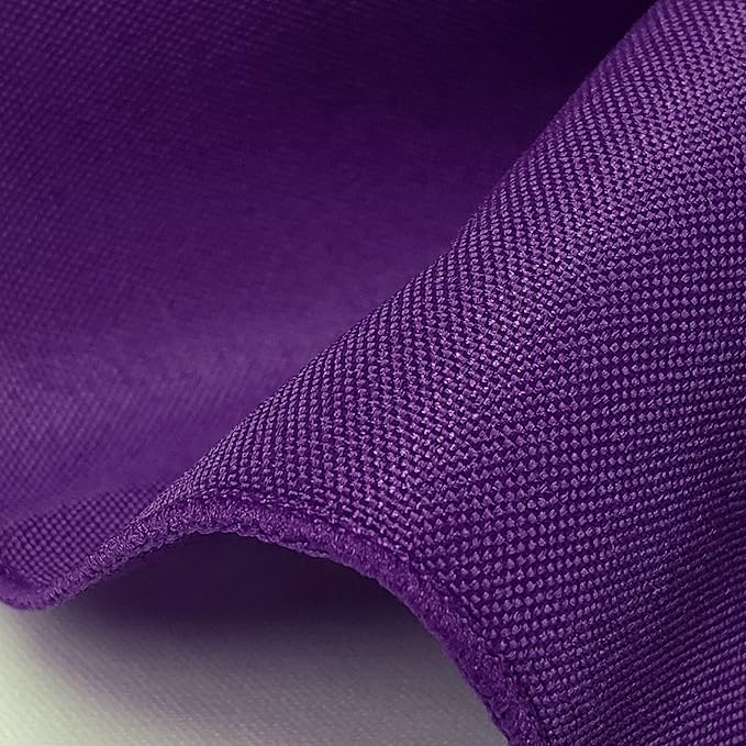 TableLinensforLess 17x17 Inch Polyester Cloth Napkins, Set of 6 (Eggplant)