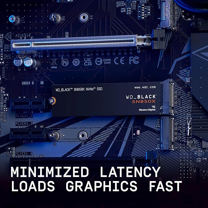 WD_BLACK 4TB SN850X NVMe Internal Gaming SSD Solid State Drive - Gen4 PCIe, M.2 2280, Up to 7,300 MB/s - WDS400T2X0E