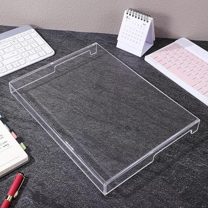 Laptop Keyboard Protector Cover Acrylic Clear Laptop Dust Case Anti-Cat Keyboard Cover Computer Mechanical Transparent Protector Suitable for 14inch Computer (13.8 * 9.8 * 0.6 Inch)