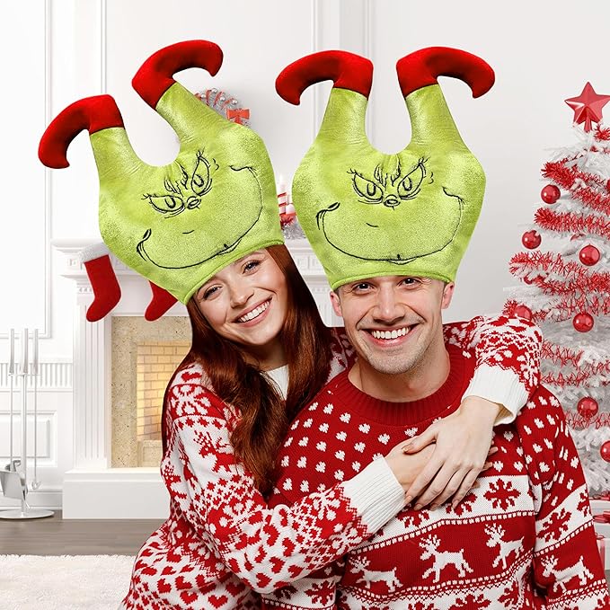 Christmas Hat,Gnome Hat, Strange Dr.Seuss Hats,Holiday Duck Cap for Xmas New Year Festive Party Supplies