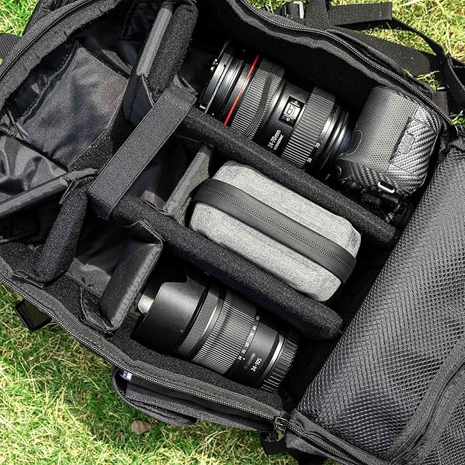 JJC Durable Lens Filter Pouch Case for 10 Circular Filters Up to 95mm 82mm, Dustproof & Water-Resistant Camera Lens Filter Storage Wallet for ND UV CPL Filter