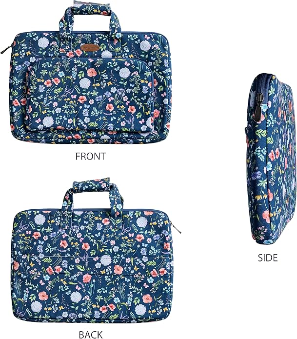 Maison d'Hermine Laptop bag with front pocket Stain and water repellent Cotton canvas