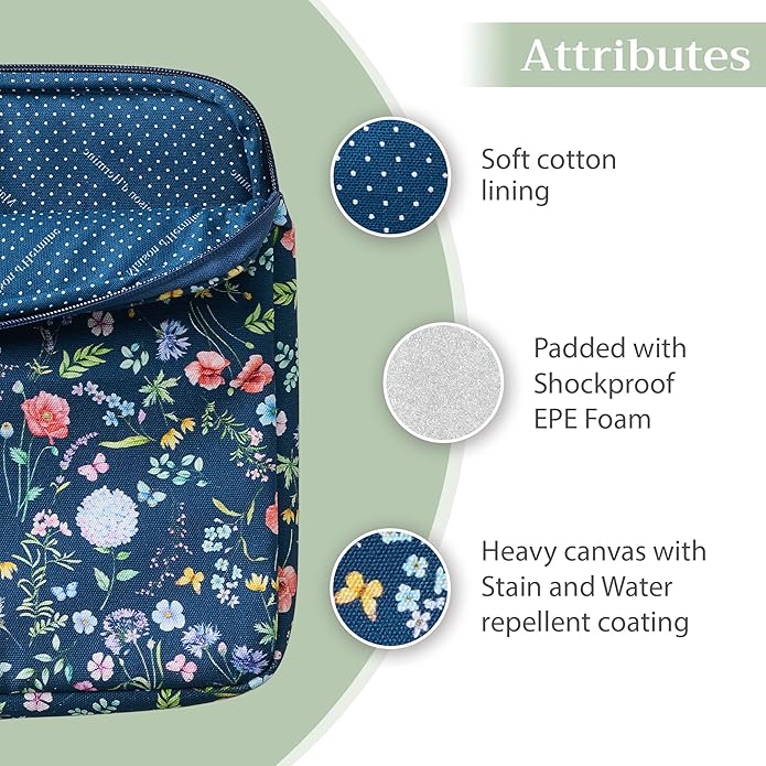 Maison d'Hermine Laptop bag with front pocket Stain and water repellent Cotton canvas