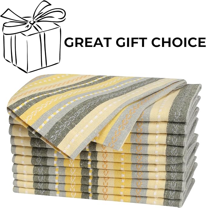 Homidate Cloth Dinner Napkins – Machine Washable Reusable Fabric Napkins for Weddings, Parties & Table Decorations