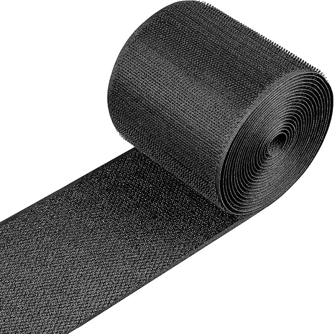 Cable Floor Strip Cord Cover Grip Floor Cable Protector Carpet Cable Management, Hold Cords in Place, Keep Cables Organized, Protect Cords and Prevent a Trip Hazard, 3 Inch x 10 Feet (10 Feet, Black)