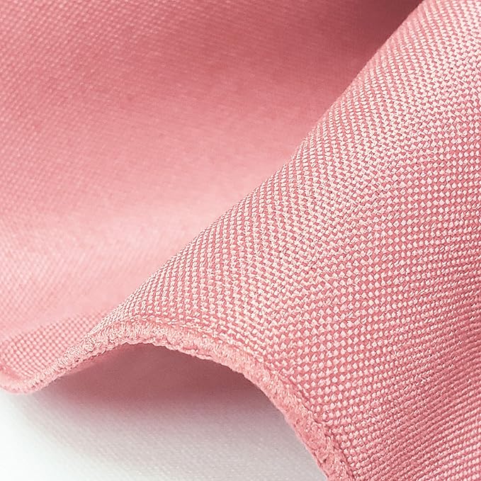 TableLinensforLess 17x17 Inch Polyester Cloth Napkins, Set of 12 (Pink)