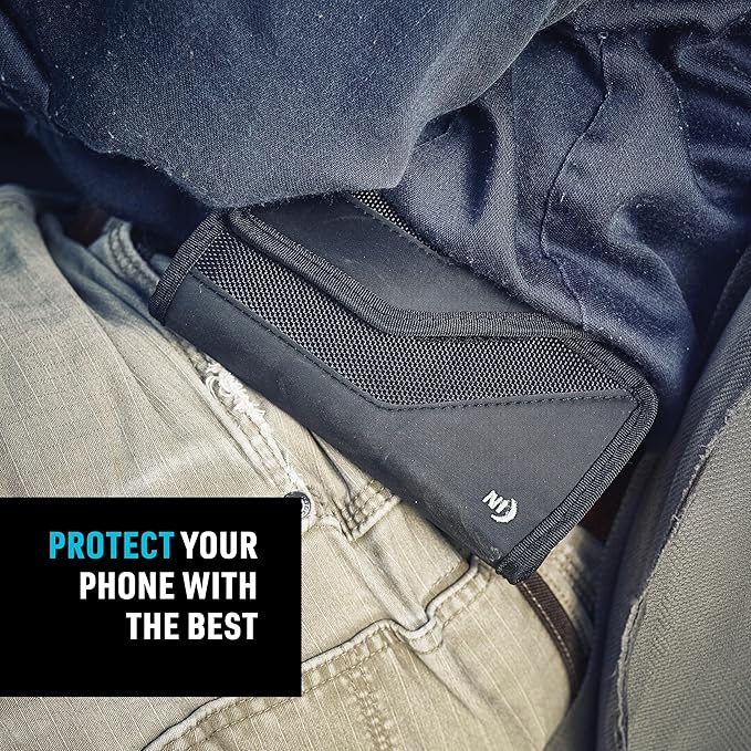 Nite Ize Clip Case Sideways Universal Rugged Holster - Protective Holster for Men's & Women's Belts - Phone Utility Belt Pouch - Phone Accessories - X-Large, Black