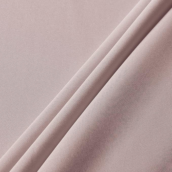 sancua Round Tablecloth - 70 Inch - Water Resistant Spill Proof Washable Polyester Table Cloth Decorative Fabric Table Cover for Dining Tables, Buffet Parties and Camping, Blush
