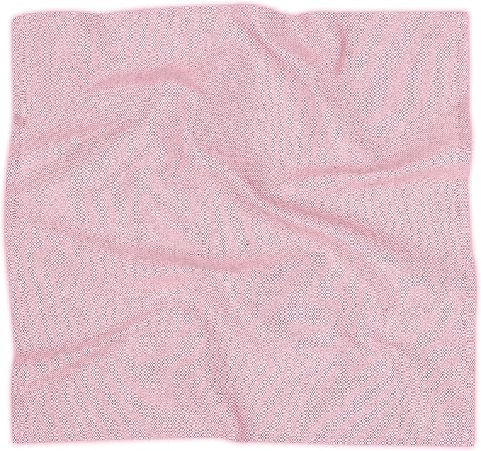 Ruvanti Cloth Napkins Set of 12, 18x18 Reusable Napkins Cloth Washable, Soft & Durable Table Napkin, Poly Cotton Fabric Dinner Napkins for Parties, Christmas, Thanksgiving, Weddings - Pink